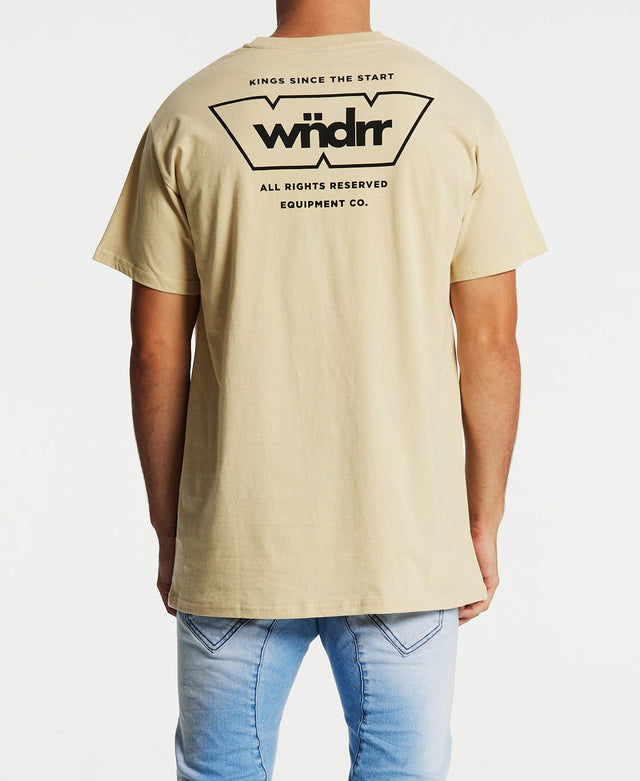 WNDRR Layout Custom Fit T-Shirt Tan