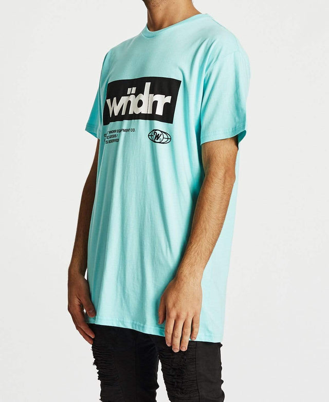 WNDRR Manifest Custom Fit T-Shirt Light Blue