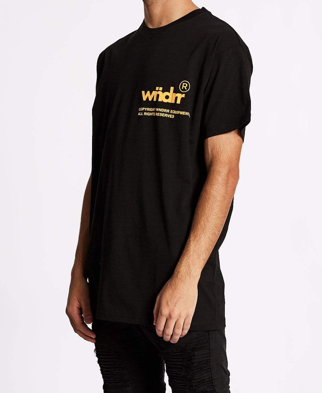 WNDRR Offcut Custom Fit T-Shirt Black