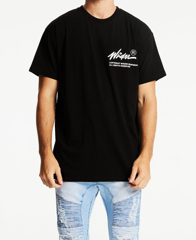 WNDRR Offend Custom Fit T-Shirt Black