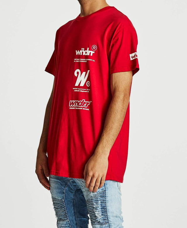 WNDRR Paradox Custom Fit T-Shirt Red