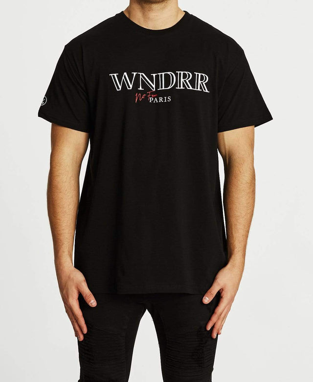 WNDRR Pierre Custom Fit T-Shirt Black