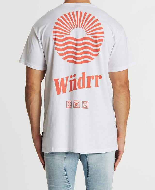 WNDRR Riser Custom Fit T-Shirt White