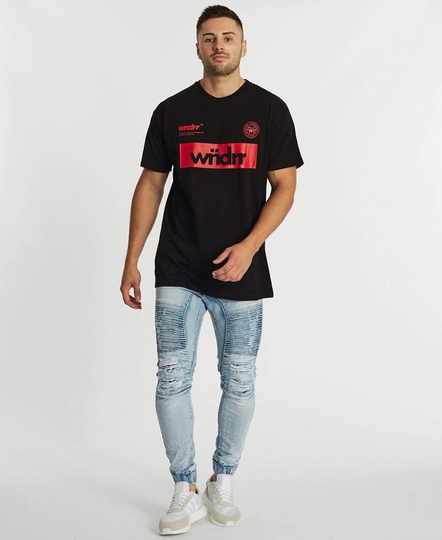 WNDRR Slate Custom Fit T-Shirt Black