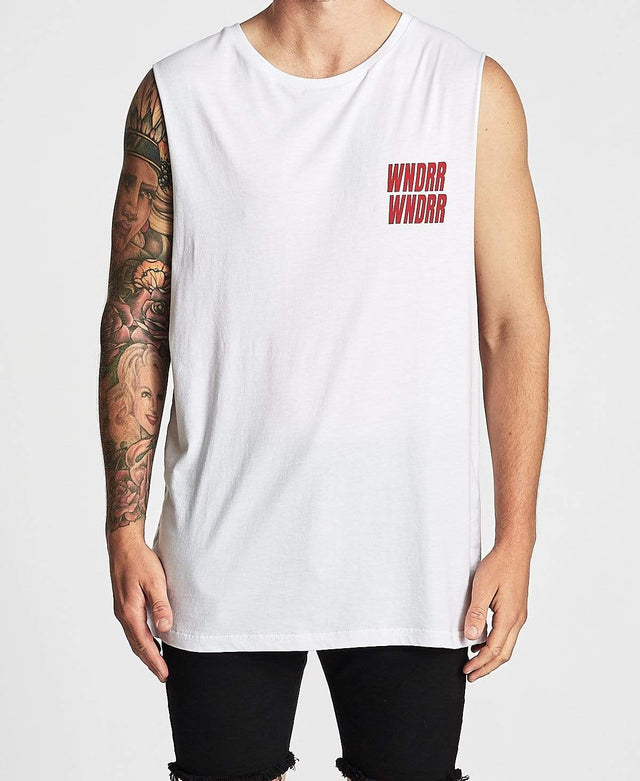 WNDRR Vandals Muscle Tee White