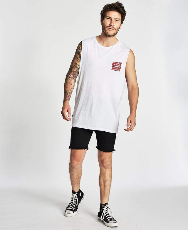 WNDRR Vandals Muscle Tee White