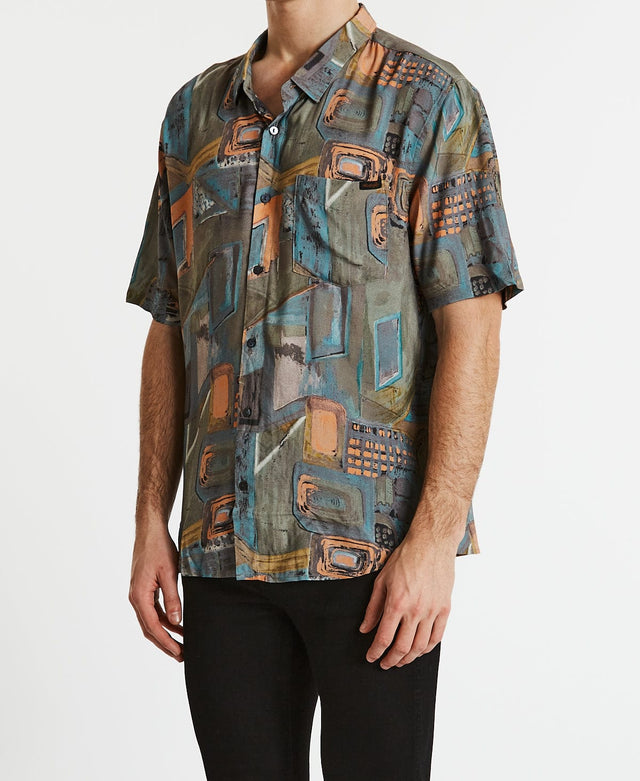 Wrangler Garageland Shirt Fauvist Moss