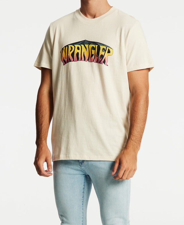 Wrangler Sign Of The Times T-Shirt Ecru