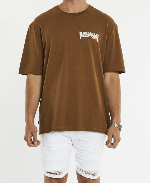 Wrangler Woodstock T-Shirt Tanbark Brown
