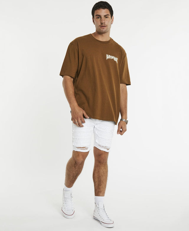 Wrangler Woodstock T-Shirt Tanbark Brown